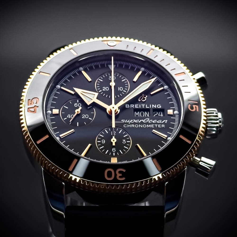 Breitling Superocean Heritage II 44mm Rose Gold Chronograph U13313121B1S1 B+P